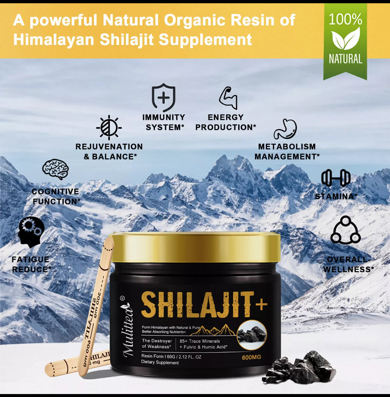 Reines Shilajit-Resin